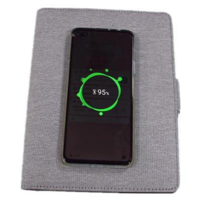 A5 Grey Wireless Charging Notepad , Ultrathin Junior Padfolio 5x8