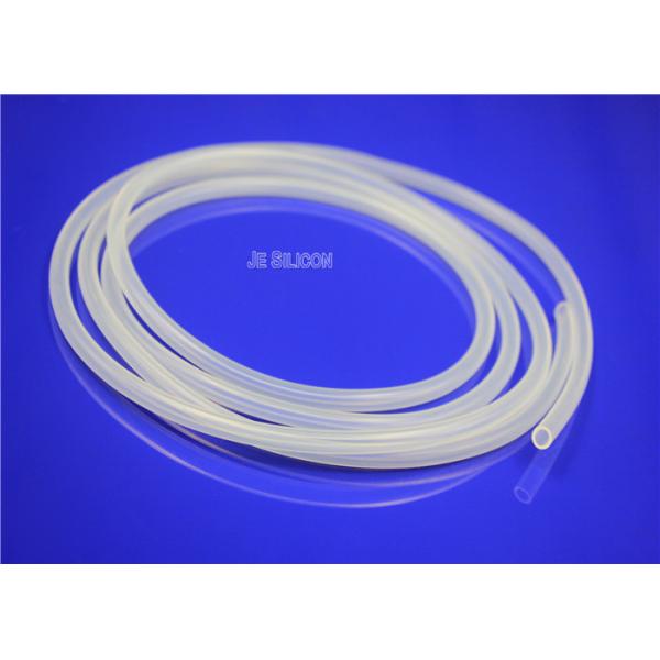 Flexible Silicone Tubing Chemical Resistance , Transparent White Soft Silicone Tubing