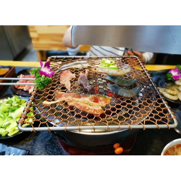 201 Stainless Steel Wire Mesh Cooling Rack Outdoor Barbecue Bbq Grill Tray