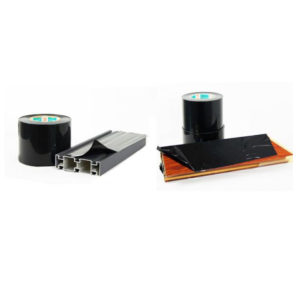 Black Medium Tack PE Protective Film Scratch Proof Polyethylene Plastic Film