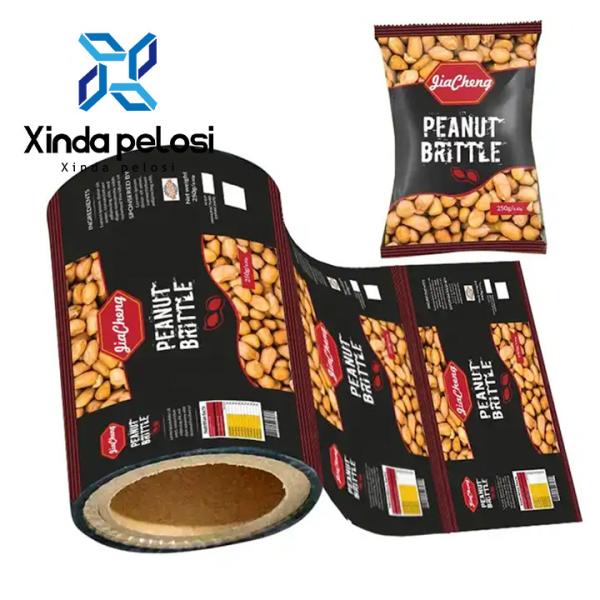 Durable Plastic Bag Materials Printed Packaging Film Roll 100 Microns For Potato Chips