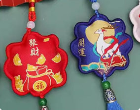 Chinese-style sachets, embroidered amulets, lucky charm pendants, tassel sachets, festival gifts, custom-made sachets