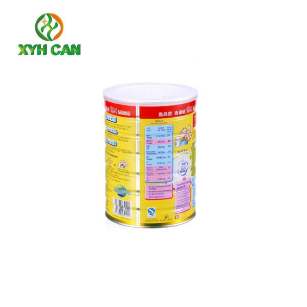 Food Tin Can Mental Containers Milk Powder Can with Customized Shape
