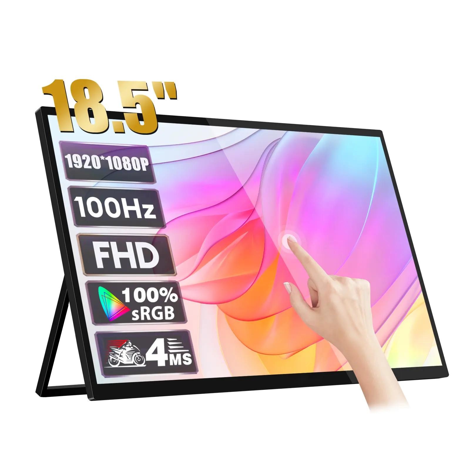 18.5 Портативный игровой монитор с панелью HDR Full HD IPS 300nit Дисплей 72% NTSC 16:9 соотношение сторон