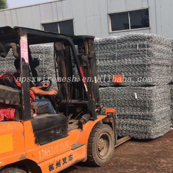 Stone Filled Flood Gabion Box Barrier Anti Rust with 2*1*1m