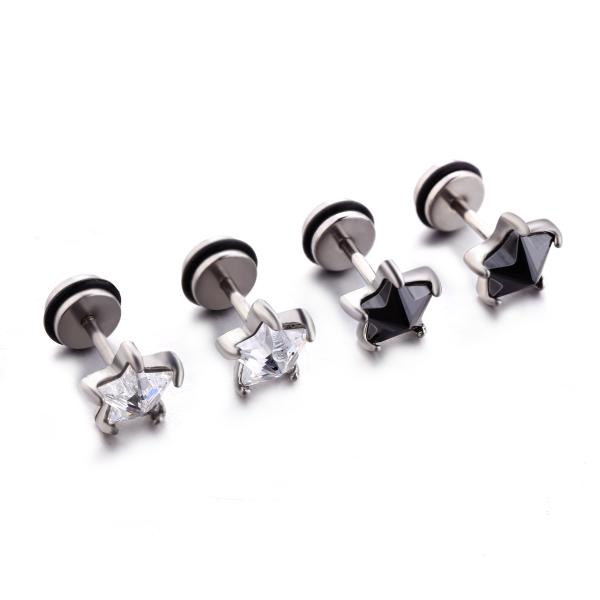 USA Hot Sale Star Stud Earrings Shinning Fashion Zircon Stud Earrings