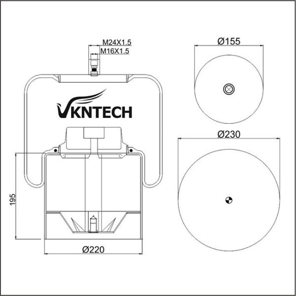 Мембрана весны воздуха подвеса воздуха 946.320.04.21 горячих продавая 4838NP01 резиновая для тележки Actros BENZ MERC EDES
