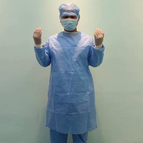 Wood Pulp Spunlace Disposable Surgical Gown