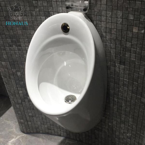 Water Saving Single Wall Mounted Urinal Ceramic Water Closet Splashing Proof