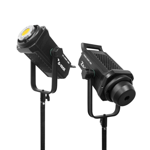 COB spotlight dual color temperature can be matched with lampshade bracket 100w suitable for industrial shooting lighting
