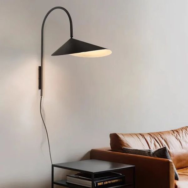 Designer Retro Lamp Wall Minimalist Adjustable Sofas Reading Light Arum Wall Lamp(WH-VR-160)