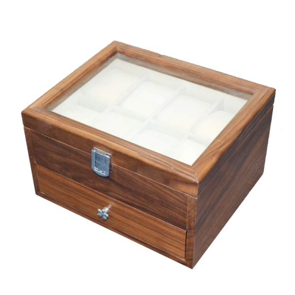 Customizable Multi-tier Wooden Jewellery Box with Ample Storage Capacity for  a Gift for Women.