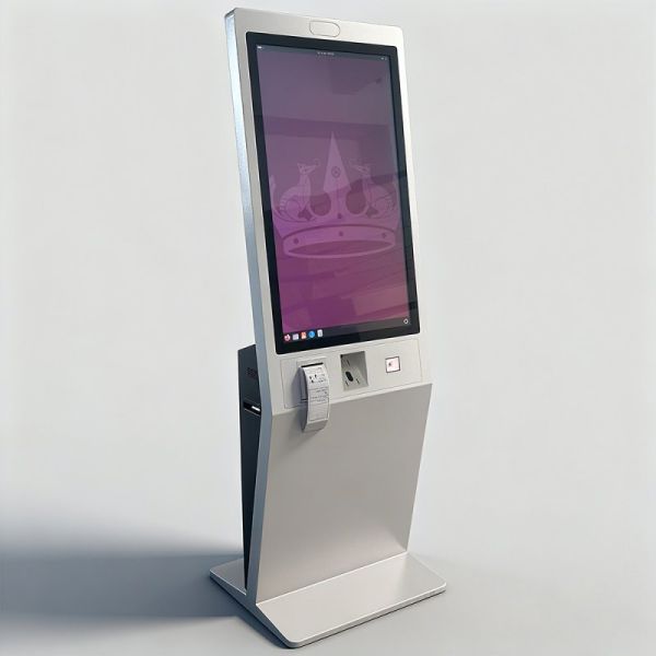 27/32 Inch Floor Standing Touch Screen Self Service Kiosk with 1920X1080 Resolution for Self Ordering and Interactive Use