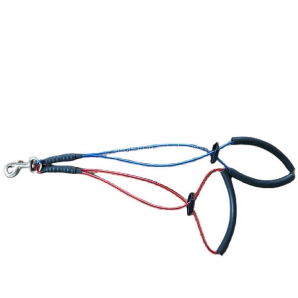 Adjustable Dog Tie Out Cable with Stainless Steel Snap Hook for High Durability Grooming Noose