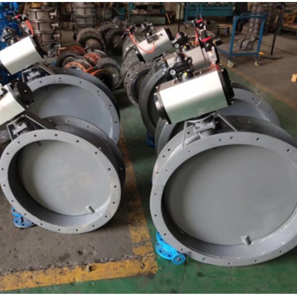 Pneumatic Flange Ventilation Damper Butterfly Valve High Temp Resistant for Industrial Gas Pipeline