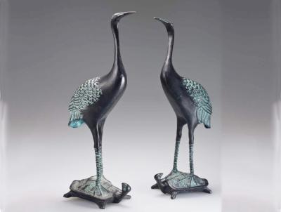 Cast Bronze Indoor Metal Sculptures Ancient Style 1.5m Length For Art Collection