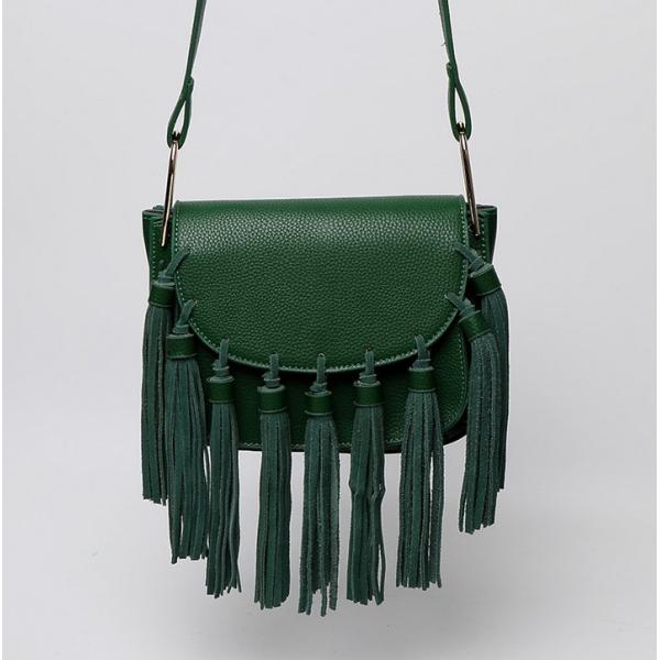 2016 spring and summer tassel leather female Korean tide shoulder diagonal fashion leather bag dumplings
