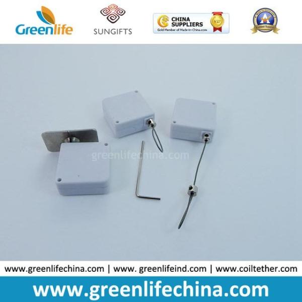 China Supply Mini Square White Safe Recoiler for Exhibition Sunglasses