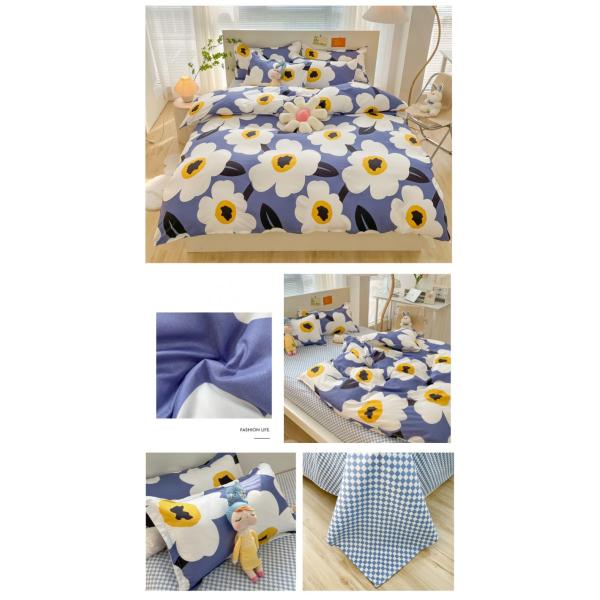 Moderno estilo atractivo Set de ropa de cama de edredón con densidad de tejido anti-mito de polvo 173*118