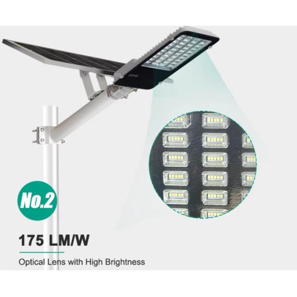IP65 Waterproof Solar LED Street Light 100-500W Customizable with 2700-6000K CCT for Garden and Road Lighting