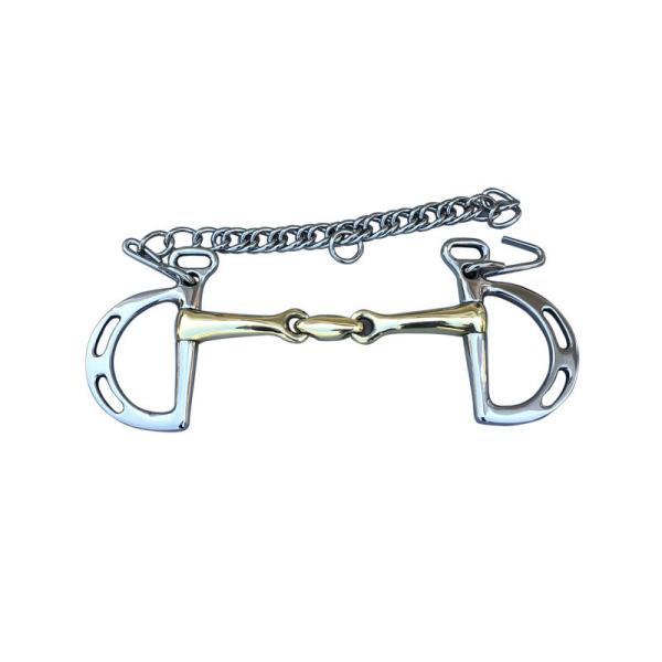 Jointed Mouth Stainless Steel Horse Bits for Solid Mouth Parts in Harness