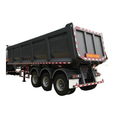 3 Axle 30CBM Semi Dump Trailer Tipper Semi Trailer Transport Sandstones, Ore