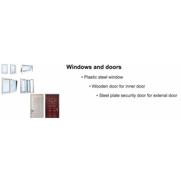 Holiday House Prefabricated Kit Homes Villa Long life time steel structure Light Steel Frame Home / Restaurant