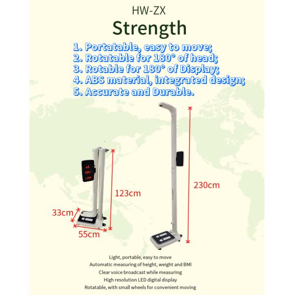 Foldable Body BMI Weighing Scale for Accurate Weight and Height Measurement N.W. 20kg