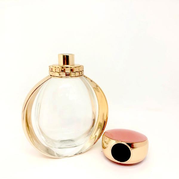 Exquisite 90ml Rose Fragrance Perfume Bottle Glass Bottle Spray Perfume Packaging Material Perfume Empty Bottle