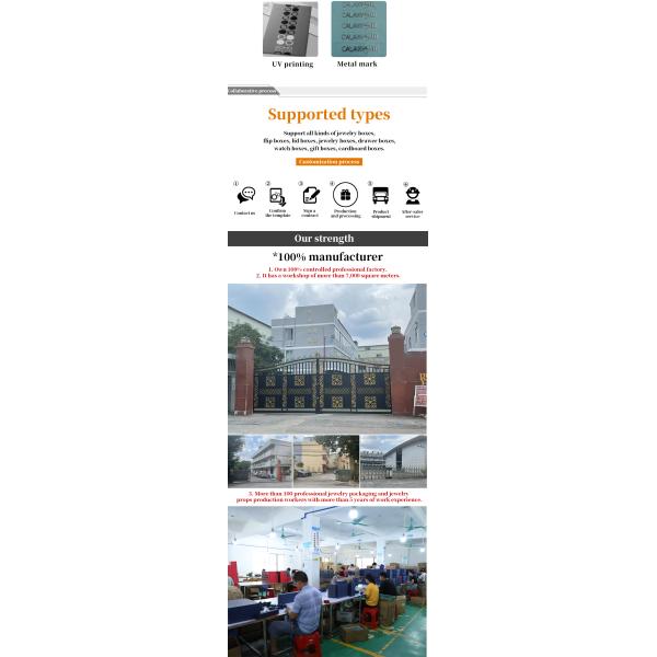 Boîte de bijoux en cuir en microfibre orange personnalisée pour bracelet et anneau de Stud 19.5*11*5cm