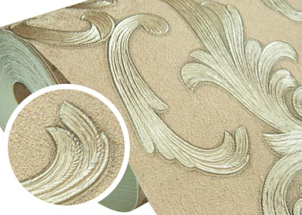 Modern 0.53*10m Living Room Embossed Blue Non-woven Wallpaper