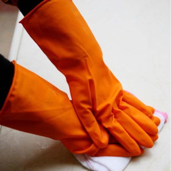 Reused Latex Kitchen Waterproof 50g Household Gloves