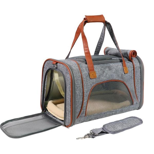 Small Cat Dog Folding Pet Carrier Travel Bag On Wheels Out Going 16x10x8 13x13x8 18x11x11