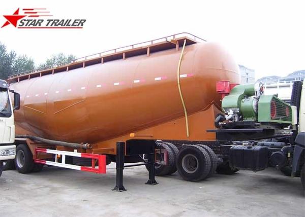 Carbon Steel 3 Alxe 40CBM 45 CBM Bulk Cement Tanker For 45 - 100 Tons Payload