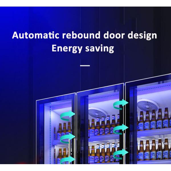 Холодильник Refrigerated Адвокатурой витрины R134a Multi стеклянный дверей 1130L