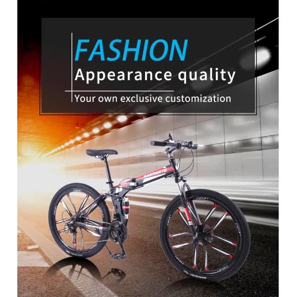 Steel Frame 26inch Folding Bike 21/24/27/30 Speed Disc Brake Foldable Cycle For Adult 29