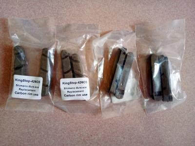 brown Color brake pads replacement for carbon road bike wheel cork wood material shiman &campygnolo cassette body