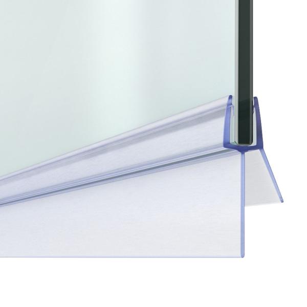 Porta de chuveiro de PVC transparente e personalizada, vedação inferior, tira de vedação de vidro para porta de banheiro