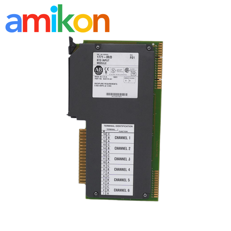 Allen Bradley 1771-IR RTD Input Module with 6 Three-Wire RTD Inputs Rack Mountable