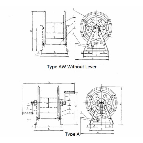 Тип CB/T 3468-92 слабое стальное оборудование палубы корабля вьюрка веревочки стального провода легковеса