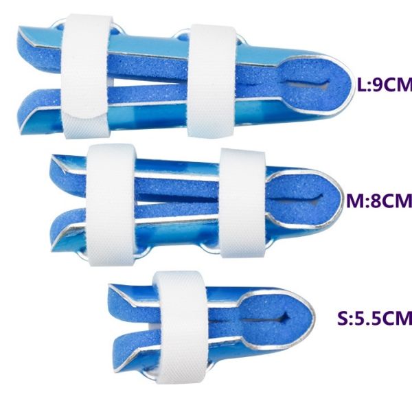 Aluminum Finger Splint Adjustable Support for Fractures Sprains Mallet Finger