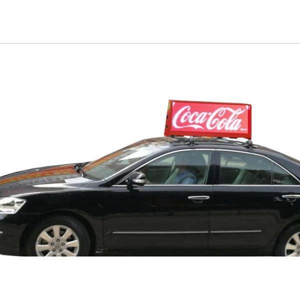 Mobile Advertising Taxi/Car Top/Roof LED Display/ Screen/Signs  with Two Sides, DC 12 - 36V