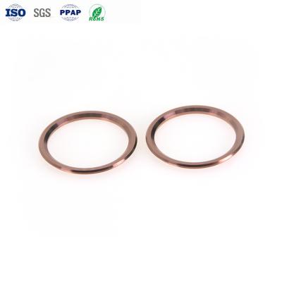 PVD Rose Gold Lens CNC Stainless Steel Parts  Camera Decoration Ring Parts For Electronic