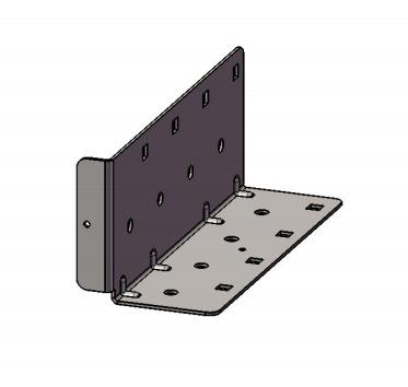 Galvanized steel Split Joist Hanger Wall Mount Joist Bracket Hurricane Ties For Beam