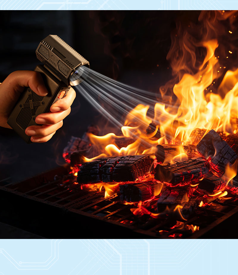 Wholesale 4000mAh Turbo Jet Fan Turbine Air Duster Strong Wind Jet Turbo Fan BBQ Hair Dryer Powerful Mini Jet Fan