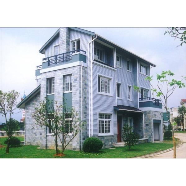 Prefab Steel Homes / Light Steel Villa With Solar System CE ISO