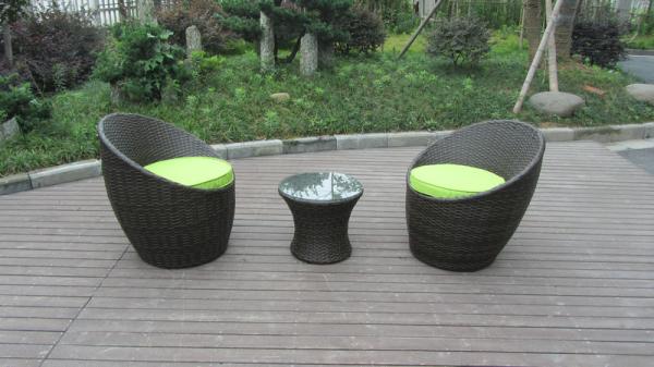 Home / Beach / Office Leisure PE Rattan Obelisk Chair With Cushion