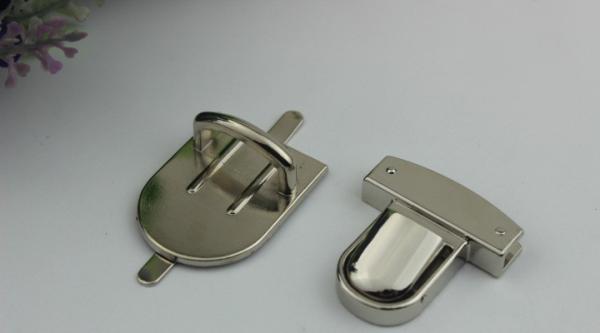 Fashionable design bag fitting zinc alloy gold color snap press locks for purse