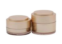 Cosmético dos frascos do creme de Brown que empacota o cilindro plástico 30g 50g 100g
