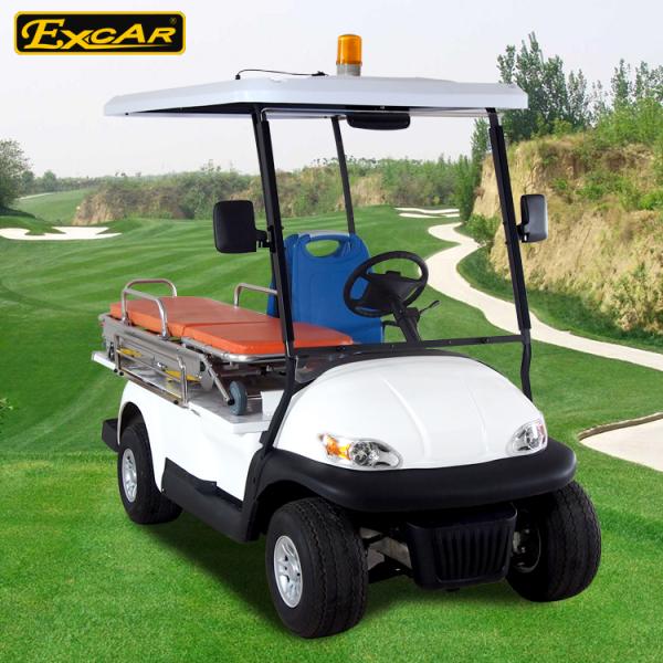 White Electric Ambulance Cart With Stretcher Italy Graziano Axle